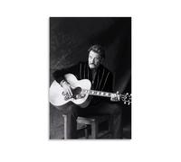 LZHCSCDY Johnny Hallyday Album de musique de la série des chanteurs populaires, poster sur toile, décoration murale, peinture pour chambre à coucher, 30 x 45 cm, sans cadre