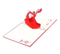 LZHLMCL Carte De Voeux Cadeau Cartes De Voeux 3D Cartes De Bénédiction En Trois Dimensions Cartes D'Anniversaire Cartes De Bénédiction Des Danseurs