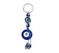 LZHLMCL Sac À Dos Pendentif Fille Arbre Main Mauvais Œil Pendentif Porte Clés Argent Couleur Anneau Porte Clés Voiture Porte Clés Pour Femmes Hommes Bijoux 11