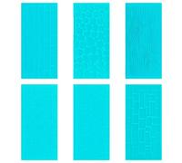 lzijun 6 Pièces Embosseur Pate a Sucre pour Gâteaux, DIY Moule à Gâteau Fondant, Moules Tapis d’Impression Gâteau Fondants, Tapis de Gaufrage Fondant