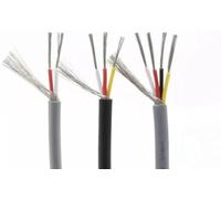 LziXan Câble audio blindé 28 AWG - Fil de cuivre isolé PVC de 2 à 8 conducteurs for le contrôle des écouteurs et des canaux audio(Black,10M-28AWG (2CORES))