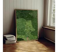 LZJAGXX Affiche murale représentant une forêt verte et une jungle nordique, art moderne, impression sur toile, décoration d'intérieur (60 x 90 cm, sans cadre)
