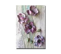 LZJAGXX Peintures abstraites de fleurs imprimées sur toile, affiches et impressions d'art, images d'art mural modernes pour la décoration du salon, 20x30 cm, sans cadre