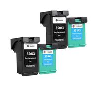 LZJJJKKPA Alizeo 350XL 351XL Cartouche d'encre de Remplacement for 350 351 hp350 D4200 C4480 C4580 C4380 C4400 C4580 C5280 C5200 C5240 imprimante(4 PCS)