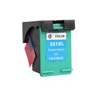 LZJJJKKPA Cartouche d'encre de Remplacement 350XL 351XL, for imprimante 350 351 hp350 D4200 D4260 D4263 D4360 J5730 J5780 J5785 J5790 J6410 J6413(Tri-Color)