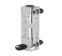 LZM-15ZT 1/4 "BSPT femelle panneau flotteur débitmètre gaz liquide débitmètre d'air rotamètre avec vanne de commande(2-18 LPM Water)