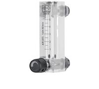 LZM-6T Rotameter Air Flow Meter Small Gas Flow Measurement Panel Mount Adjustable Transparent Flow Meter With Valve(Gas 2-20LPM)