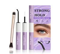 LZM Bond and Seal Lash Glue 2 in 1 Strong Hold Cluster Lash Glue Long Lasting Eyelash Bond and Seal for Individual Eyelashes (V19)