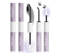 LZM Colle Faux Cils 2PCS - Tenue Forte Deux En Un Colle A Faux Cils Longue Tenue Bond And Seal Convient Aux En Grappe 02(5ML+5ML 2PCS)