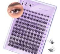 LZM Faux Cils Individuel - 120Pcs Extension Cils 8-16mm C Curl Faux Cils Naturel Bande Mince Extension De Cils Individuels Réutilisable Cluster Lashes Individual Eyelashes (SNR028-C-MIX)