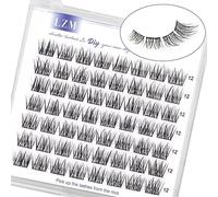 LZM Faux Cils Individuel Cils C Curl 12mm Cateye Faux Naturel Doux Diy À La Maison Réutilisable Individuels False Eyelashes Individual Lashes (wishes-12mm)