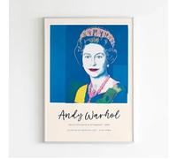 LZMASM Affiche de la reine Elizabeth II d'Andy Warhol, toile murale, décoration de salon, moderne, 50 x 70 cm, sans cadre