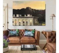 LZMASM Affiche murale vintage de paysage d'Edward Hopper, style voyage, impression sur toile, décoration pour salon ou maison (40x50cm/sans cadre)