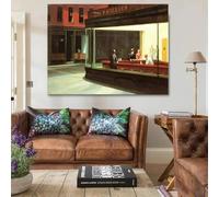 LZMASM Affiche murale vintage de paysage d'Edward Hopper, style voyage, impression sur toile, décoration pour salon (30x40cm/sans cadre)