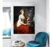 LZMASM Élisabeth Vigée Le Brun « Princesse Youssoupoff, 1797 » Impressions sur toile Peinture Esthétique Illustration Photo Toile de Fond Décor (40 x 60 cm/sans Cadre)