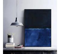 LZMASM Tableau minimaliste vintage de Mark Rothko sur toile, affiche d'exposition moderniste, impression HD, art mural pour la maison et le salon (80x120cm/sans cadre)