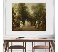 LZMASM Thomas Gainsborough « The Mall in Saint James's Park » - Impression sur toile, tableau, affiche, décoration murale (60 x 75 cm, sans cadre)