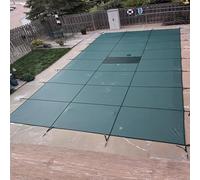 LZMZMQ Bâche Piscine Couvertures De Piscine d'hiver pour Piscines Hors Sol Rectangulaires De 12/10/8/6/4/2 M, Couvertures De Piscine Élastiques avec Kit De Quincaillerie(6X9m/19.7X29.5ft)