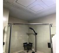 LZMZMQ Barre de Fixation Barre De Soutien pour Porte De Douche, Support De Fixation pour Paroi Vitrée (Anti-Oscillation), Barre De Stabilisation(#C 80-100cm/31.5-39.3in)