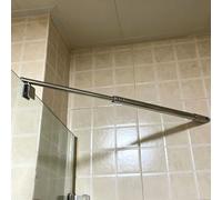 LZMZMQ Barre de Fixation Barre De Soutien pour Porte De Douche, Support De Fixation pour Paroi Vitrée (Anti-Oscillation), Barre De Stabilisation(#B 80-100cm/31.5-39.3in)