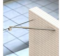LZMZMQ Barre de Fixation Barre De Support pour Paroi Vitrée Fixe, Barre De Renfort Mur-Verre pour Panneau Fixe De Porte De Douche sans Cadre,(2pcs,#B 40-60cm/15.7-23.6in)