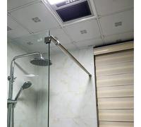 LZMZMQ Barre de Fixation Barre De Support pour Paroi Vitrée Fixe, Barre De Renfort Mur-Verre pour Panneau Fixe De Porte De Douche sans Cadre,(2pcs,#A 100-120cm/39.3-47.2in)