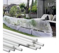 LZMZMQ Cerceau De Serre De Jardin Arceaux De Jardin Résistants À La Chaleur pour Plates-Bandes Surélevées, Serre Tunnel À Tiges Rondes en Fibre De Verre Légère(20pcs,4mm(3/20")-100cm(3.3ft))