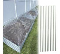 LZMZMQ Cerceau De Serre De Jardin Arceaux De Serre pour Couvertures De Rangées, Cadre en Fibre De Verre Résistant À La Chaleur, Filet D'ombrage pour Tunnel De Jardin(30pcs,8mm(3/10")-260cm(102.4"))