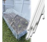 LZMZMQ Cerceau De Serre De Jardin Arceaux De Serre Tunnel De Culture 10/30/50 Ensembles De, Arceau en Tissu D'ombrage De Lit De Jardin Haut,(50pcs,4mm(3/20")-120cm(47.3"))