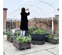 LZMZMQ Cerceau De Serre De Jardin Poteaux De Jardin Arqués D'extérieur pour Plates-Bandes Surélevées, Cerceaux De Serre, Tunnel De Culture(4mm(3/20")-120cm(47.3"))
