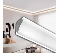 LZMZMQ Kit D'éclairage De Moulure De Couronne LED Linéaire, Bac Lumineux Découpable Et Emboîtable Pour Plinthe De Mur/sol De Plafond,(7m(23.0ft))