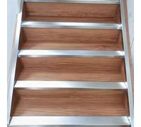 LZMZMQ Nez de Marche escalier Profilé De Nez De Marche en Aluminium, Barre De Seuil Décorative pour Marches en Bois, Moulure d'angle pour Maisons, Écoles Et Restaurants(25pack,160cm/63)