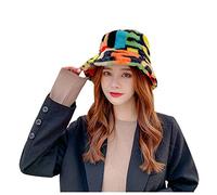 LZPCarra Chapeau de voile pour femme, Basin Fisherman Velvet Hat Plus Chaud Tie-Dye Thick Baseball Casquettes, multicolore, taille unique