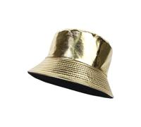 LZPCarra Chapeau Grenouille Bleu Double Chapeau de Pêcheur, Chapeau de Soleil en Plein Air pour Femmes Chapeau de Voyage Pliable Homme, Multicolore en Option Bonnet de Bain, or, taille unique