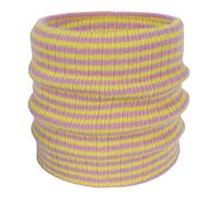 LZPCarra Cou rayé, et hiver, écharpe chaude, tricotée, protection de la nuque polyvalente, tour de cou mince, foulard carré, jaune, taille unique