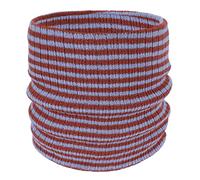 LZPCarra Cou rayé, et hiver, écharpe chaude, tricotée, protection de la nuque polyvalente, tour de cou mince, foulard carré, Rouge pastèque, taille unique