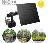 LZQ 1,8W Fontaine solaire Place Pompe solaire Pompe extérieure pour jardin, bain d'oiseaux, étang, réservoir à poissons Jeu d'eau Décoration