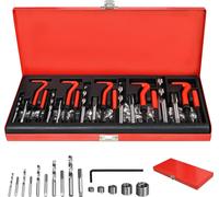 LZQ 131-pièces kit de réparation de filetage manchons de foret Helicoil moteur de voiture M5 M6 M8 M10 M12 Kit d'outils de manchon fileté