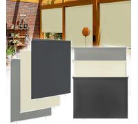 LZQ 180 x 240cm Store extérieur vertical Store extérieur Protection solaire Store balcon Protection UV Protection visuelle Store d'ombrage Beige