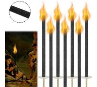 LZQ 25 brûleurs de cire Brûleurs Durée de combustion 100 minutes avec protection des mains Poignée extra longue pour les jardins extérieurs