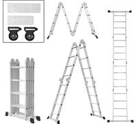 LZQ 4.7M échelle échelle polyvalente échelle pliante échelle articulée avec plate-forme 4x4nombre de barreaux échelle en aluminium échelle multifonctionnelle échelle combinée 6 en 1 échelle simple éch