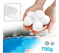LZQ Balles Filtrantes Matériau filtrant avec 700 g Remplace 25 kg de sable filtrant Accessoire pour piscine Blanc