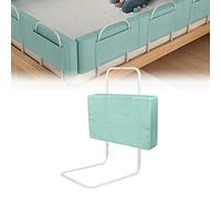 LZQ Barrière de lit pour enfant - Protection anti-chute - Réglable en hauteur - 60 cm - Pour lits d'enfants, lits de parents et tous les matelas en bois massif (vert)