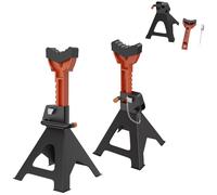 LZQ Chandelles de levage réglables en hauteur 3T avec goupille de sécurité et cales en caoutchouc, support de chandelle pour voitures, camions et camping-cars, chandelles de levage pour atelier et