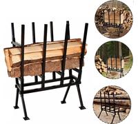 LZQ Chevalet de sciage, réglable en hauteur 77x53x102 cm, capacité de charge 400 kg, avec étrier de blocage, support en acier pour tronçonneuse et bois de chauffage, résistant aux intempéries