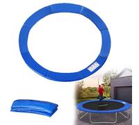 LZQ Coussin de sécurité de Trampoline de Remplacement, Rechange, Diamètre 244, 305, 366 cm, Résistant aux Rayons UV, Anti-déchirure, Coussin de Protection Taille Standard (Bleu, 366 cm / 12 FT)