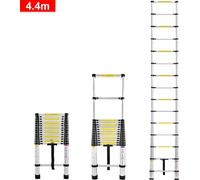 LZQ Echelle télescopique 4,4 M Echelle d'appui Echelle pliante Echelle en aluminium Escabeau Top polyvalent