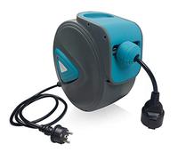 LZQ Enrouleur de câble automatique avec protection contre les surcharges Enrouleur de câble électrique Rallonge électrique pour montage mural rotatif à 180° avec matériel de montage