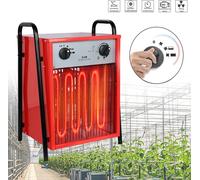 LZQ Fan Heater Electric Heater 9KW 400V - Construction Heater Electric Heater Radiant Fan Heater avec thermostat et 4 niveaux de chauffage