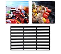 LZQ Grille de cuisson rectangulaire en fonte - Pour barbecue à gaz et au charbon de bois - Massive et émaillée - Dimensions : 34 x 54 cm